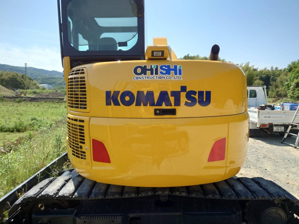 大石土木様　重機マーキング
